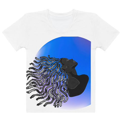 Wild & Peaceful Graphic T-shirt - Blue Moon