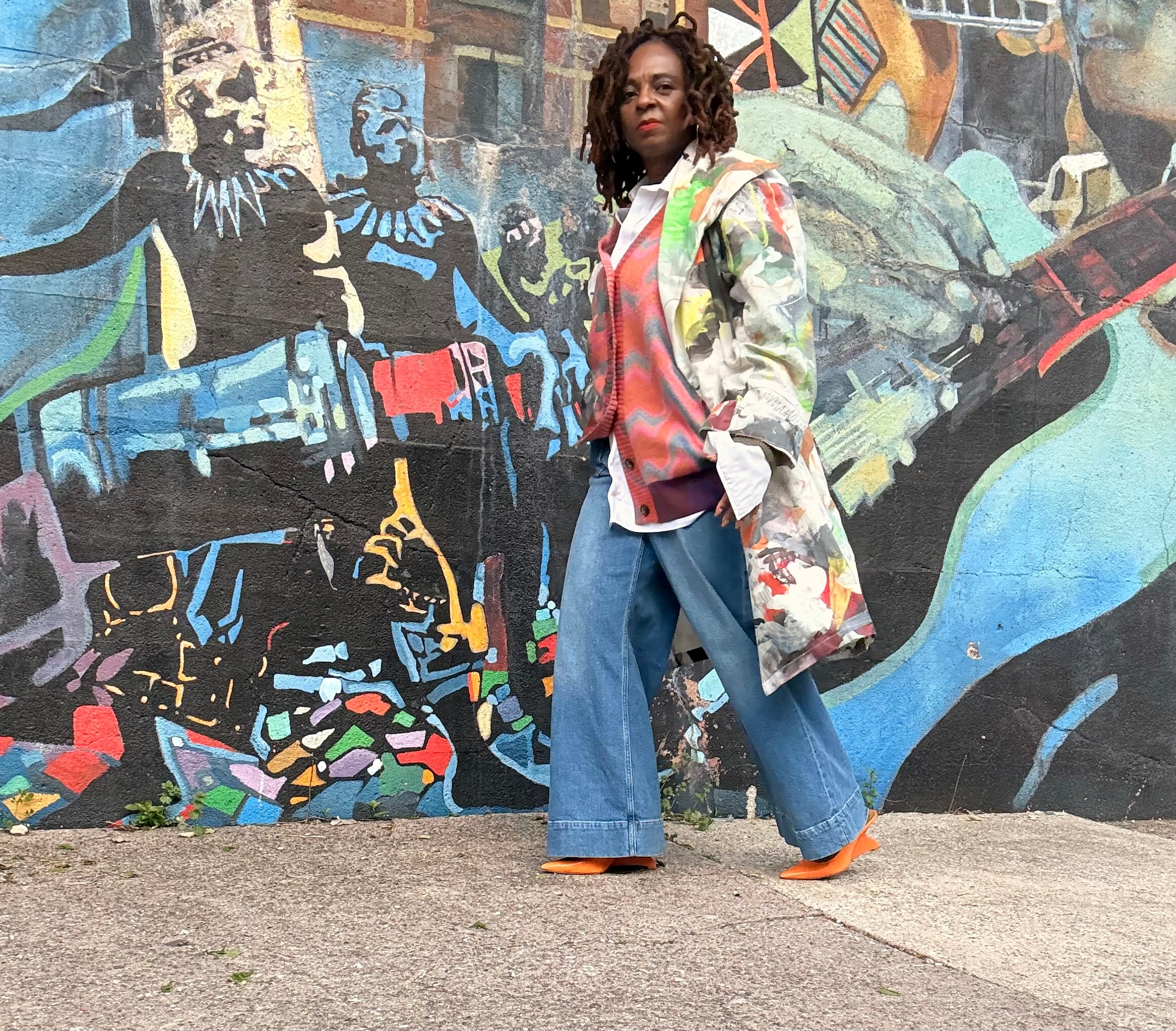 Splatter Print Cotton Kimono