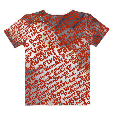 Graphic Print Women's T-shirt - Olive