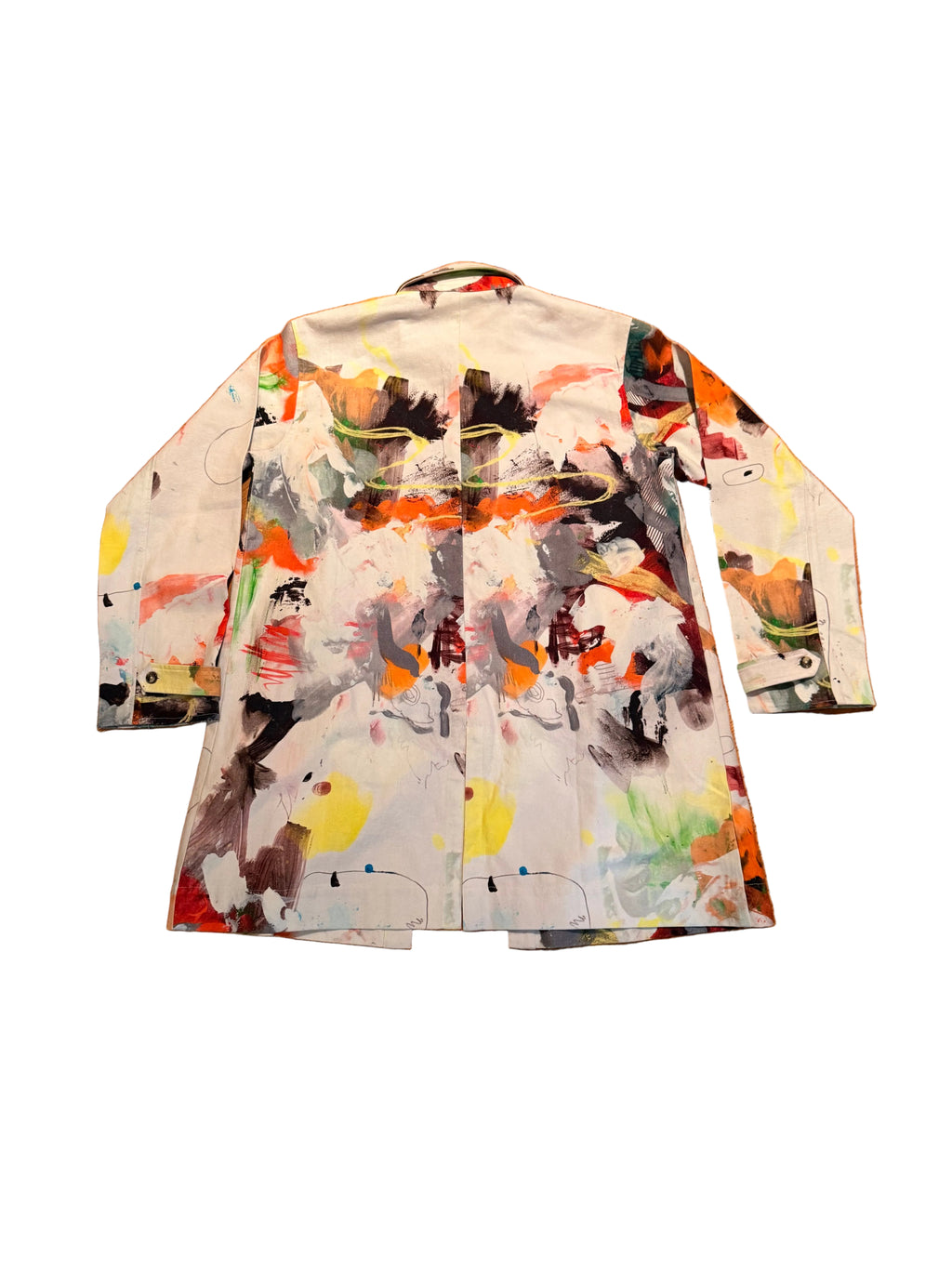 Splatter Print Car Coat
